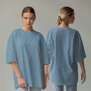 WOMEN'S T-SHIRT (BLUE SURF) | Women's Oversize T-shirt | Retro Store