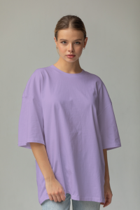 WOMEN'S T-SHIRT (LAVENDER) | Women's Oversize T-shirt | Retro Store