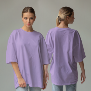 WOMEN'S T-SHIRT (LAVENDER) | Women's Oversize T-shirt | Retro Store