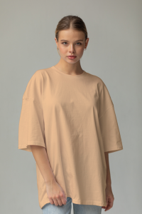 WOMEN'S T-SHIRT (ORANGE) | Women's Oversize T-shirt | Retro Store