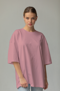 WOMEN'S T-SHIRT (PLUM) | Women's Oversize T-shirt | Retro Store